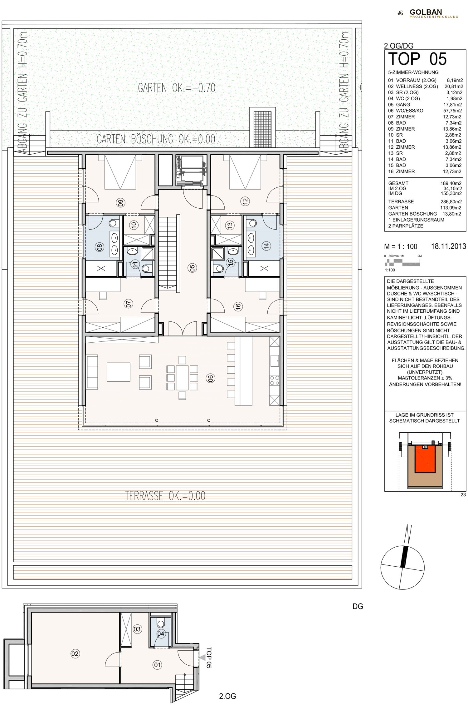 Grundriss Penthouse TOP 05